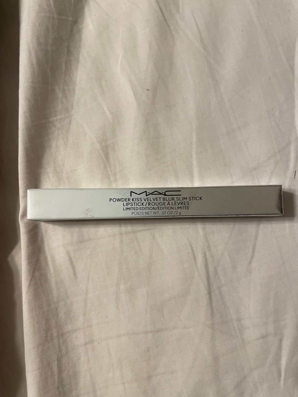 Mac Powder Kiss Velvet Blur Slim Stick Lipstick - peppery pink